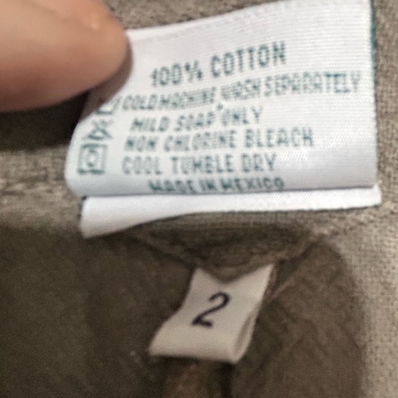 Oh My Gauze! Khaki Tank Top L/XL - delicious looking top of cotton - - Picture 10 of 10